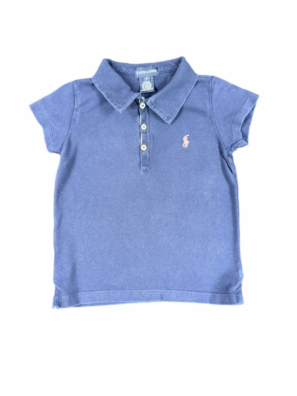 RALPH LAUREN Girls Stretch Cotton Polo - 6